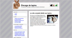 Desktop Screenshot of elevagedelapins.com